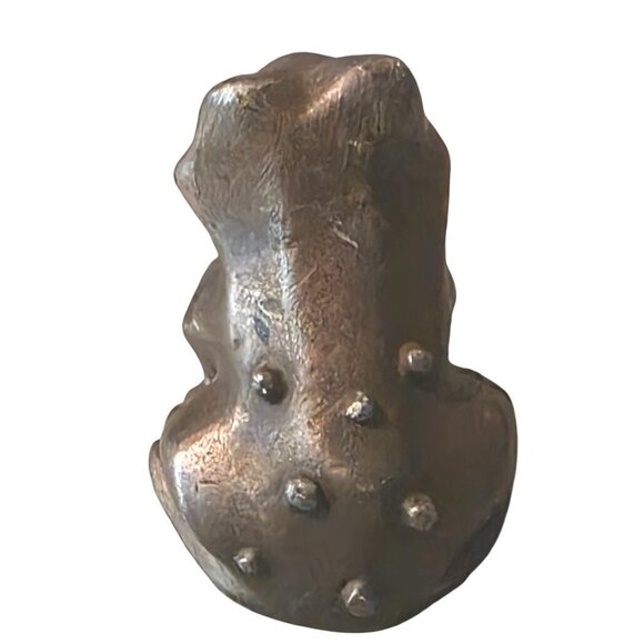 Vintage Figurines Cat & Frog Pewter Ampersand apx. 2" - Picture 7 of 16